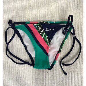 Seekers Swimsuit Bikini Bottom Women Size 6 Blue Pink Green New No Tags